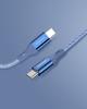 Innostyle Powerflex Usb-C Fast Charging Cable For Iphone Samsung 3A 60W Kevlar 2M Blue