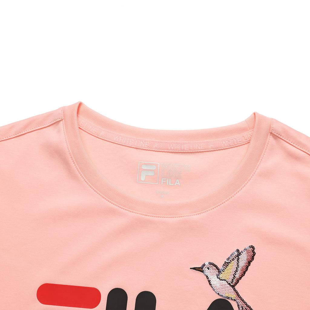 New FILA T Shirt Women's Ice Crystal Pink F11W128109F-PK