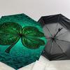 1pc Clover Automatic Open/Close Umbrella Compact Folding Umbrella with 8-Rib Shaft for Women/Men, Elegant Birthday1277S