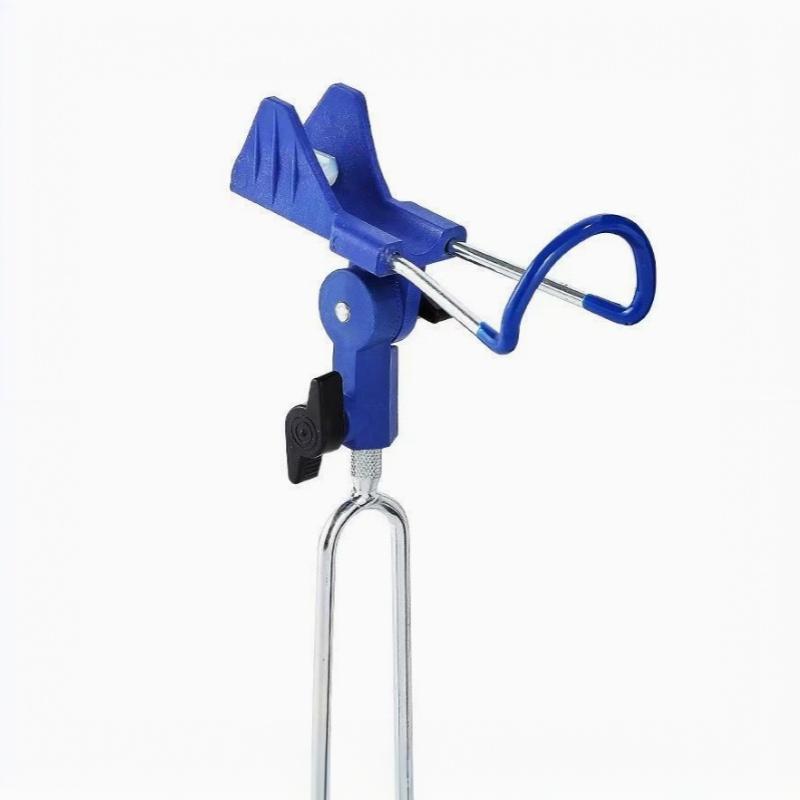 Fishing Rod Holder 360° Adjustable Foldable Stand with Ground Spike 1 Set for Fishing Gifts Angler Accessories