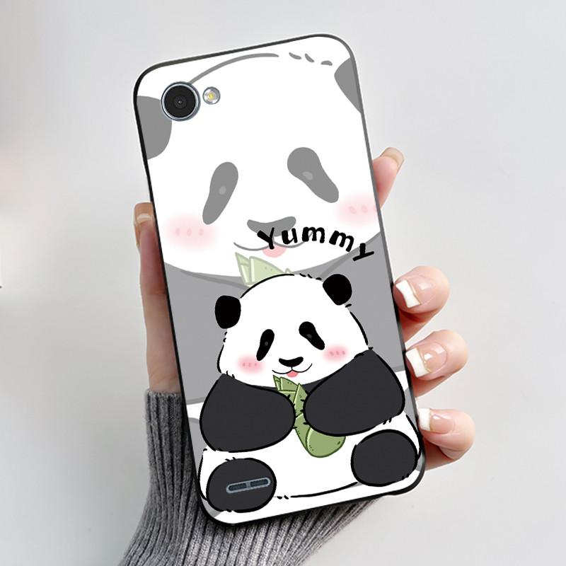 Cute Case For LG Q6 Fundas LG G6 Mini Capa Coque Printing Shell Protective Cover Soft Silicone Cartoon Black Casing
