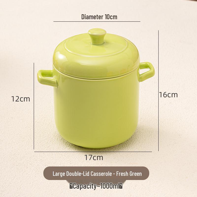 Keramik-Einzelportions-Schmortopf mit Deckel - Slow Cooker & Eierschale