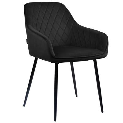 Upholstered Chair Rello Velvet Black