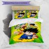 3pcs Dragon Ball4 Design Cover Set - HD Printed Bedding with 1 Cover and 2 Pillowcases - Perfect for Home and Dorm Decor