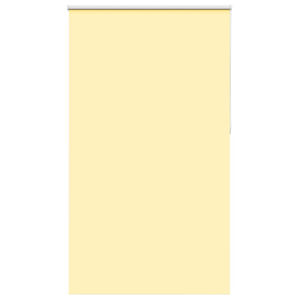 Blackout Roller Blind Yellow 125x230 cm Fabric Width 121.6 cm Polyester