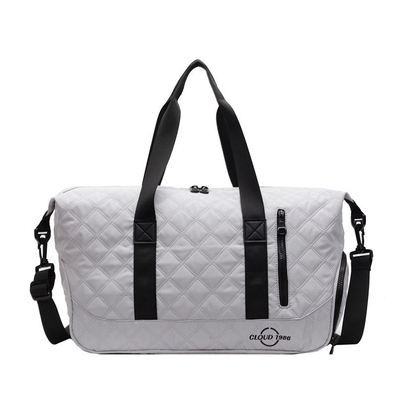 Women's sports and leisure large-capacity going out portable travel bag dry and wet separation fitness bag can be set, tie rod belt shoe compartment