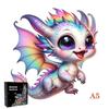 Brain Teaser 3D Wooden Puzzle Ideal for Adult Children Rainbow Fantasy Infant Dragons Animal Irregular Christmas Present Boxs Playthings