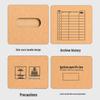Large Capacity Kraft Paper Archive Box for Office File Storage