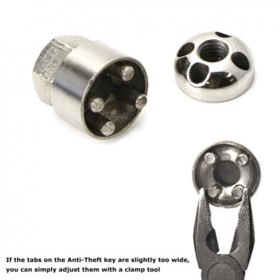 Stainless Steel M8 Anti-Theft Nut/Bolt Key For LED Light Bar, Fog Lamp Security