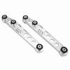 Rear Lower Control Arms Subframe Brace Kit for Honda Civic 92 95 (Silver)
