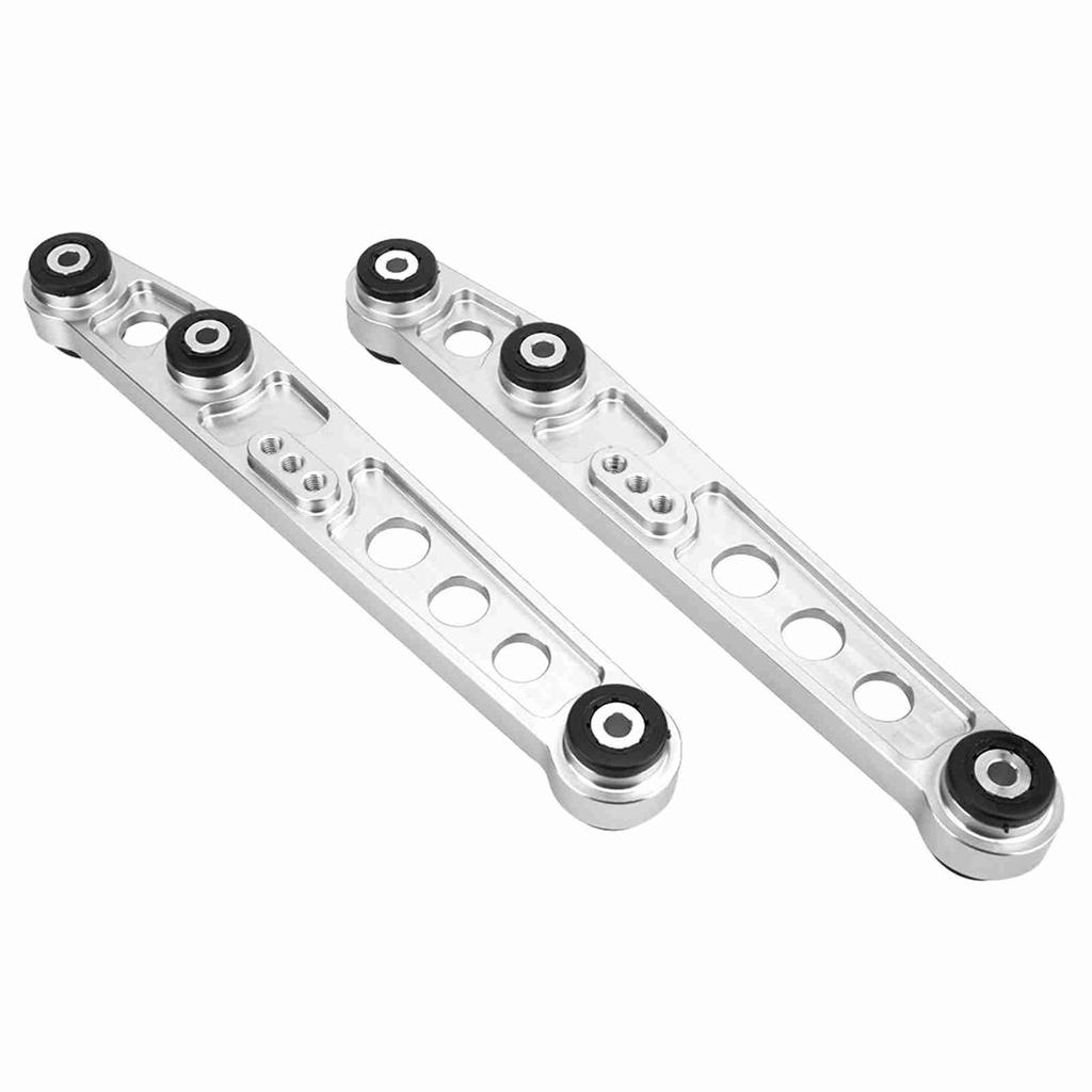 Rear Lower Control Arms Subframe Brace Kit for Honda Civic 92 95 (Silver)