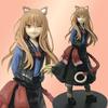17cm Holo Wink Anime Figure Model Toys Wolf Tail Girl PVC Model Action Figure Birthday Gift Collectible Figurine