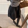 Refined Retro A-Line Woolen Skirt - Autumn/Winter Korean Minimalist Style