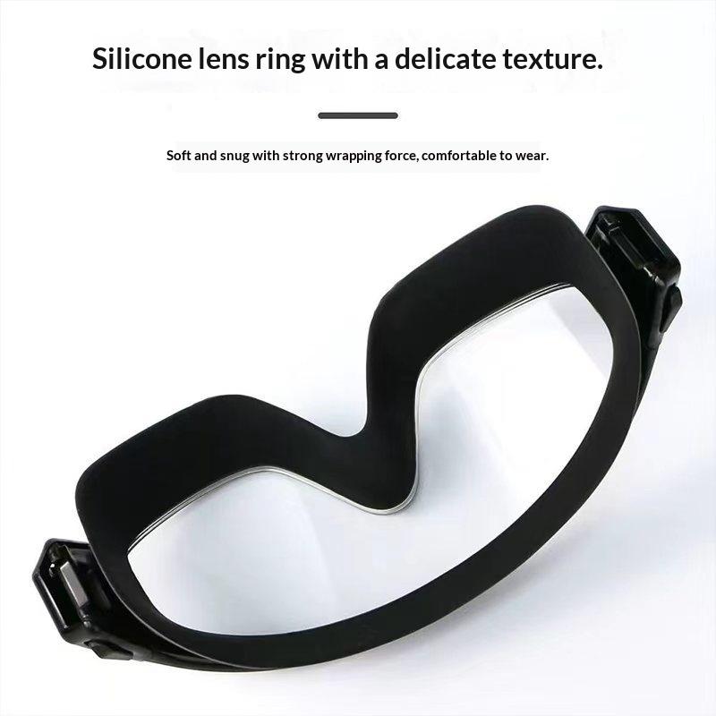 Silicone Large Frame Hd Clear Anti Fog Adjustable Swimming Goggles Diving Eyewear For Adult Men Women