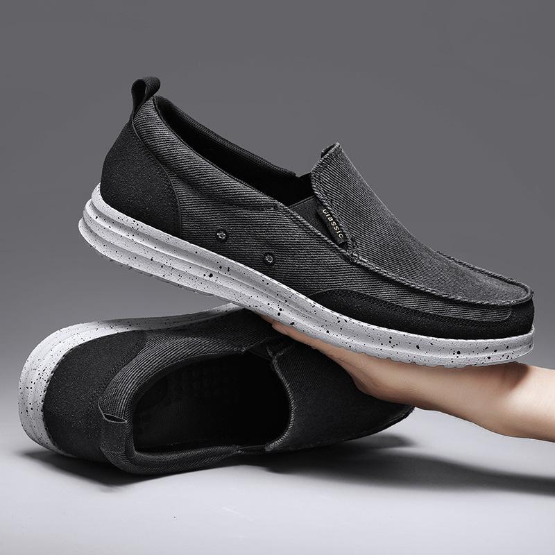 Spring new canvas shoes cloth shoes one foot cover breathable lazy shoes large size