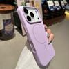 Applicable to Apple 17 thin ring magnetic mobile phone case liquid silicone iPhone16proMax Macaron 15 protective case