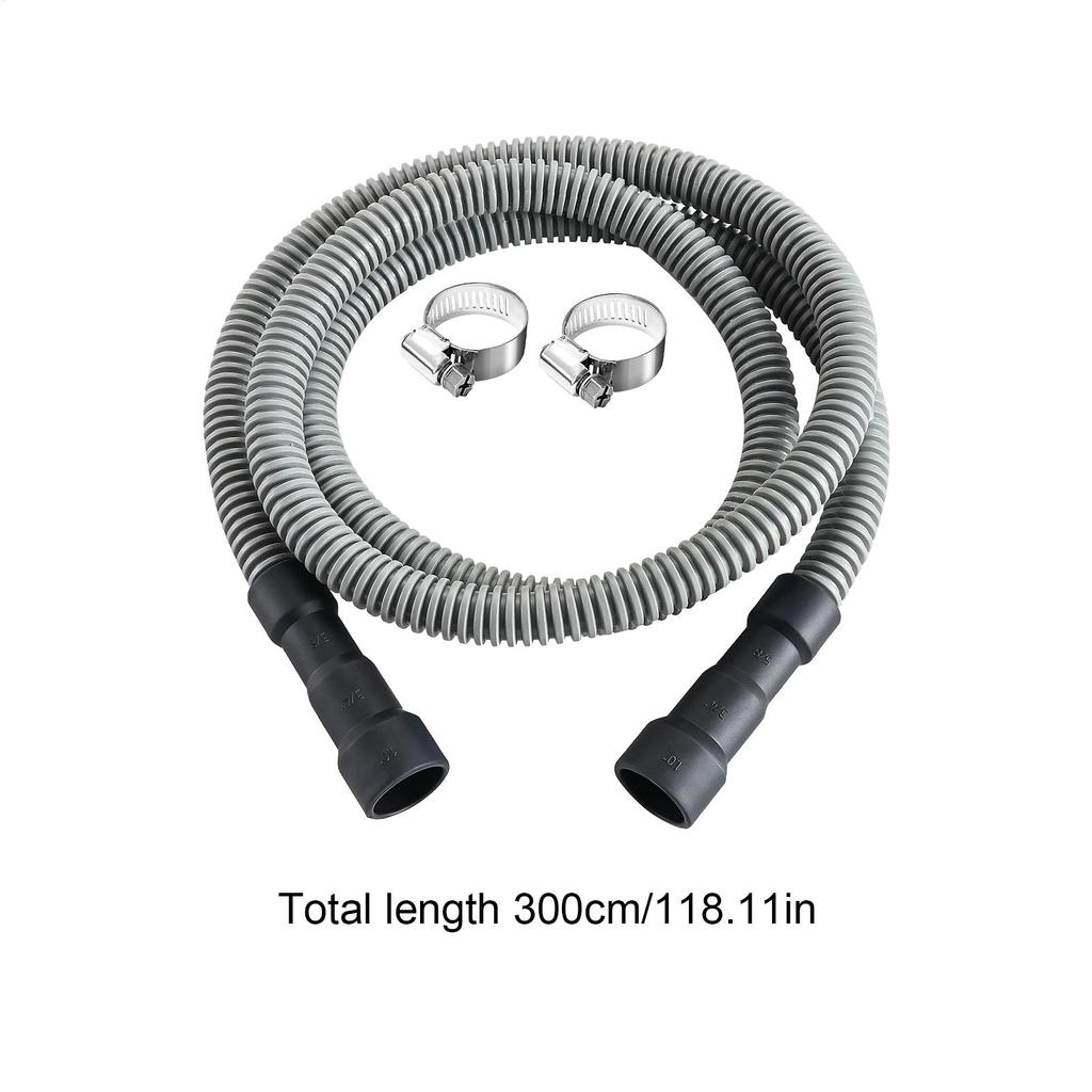 Dishwasher Drain Hose Heavy-Duty Dish Washer Replacement Hoses With Clamp Dishwasher Replacement Accessory For Home Hotel Rental