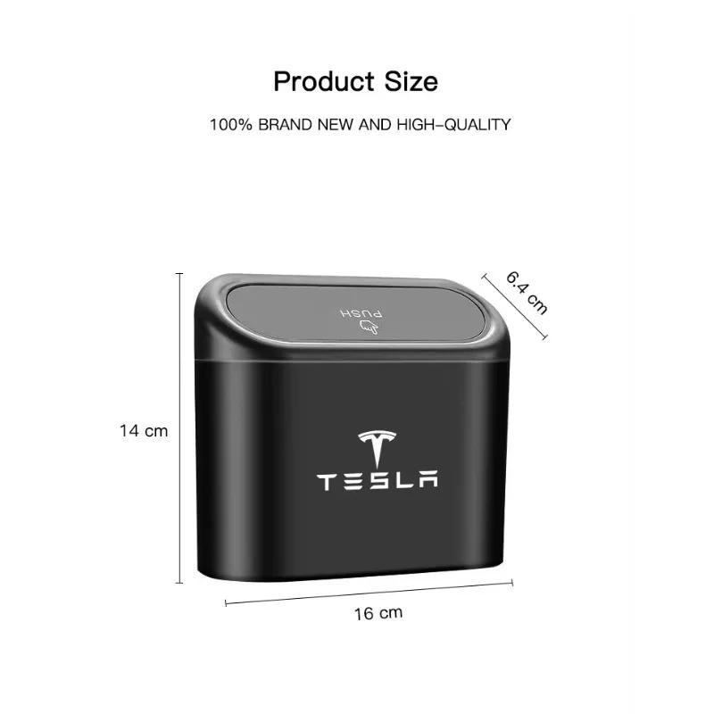 Autoaufkleber Tesla Tragbarer Auto-Tür-Mülleimer Innenraum-Aufbewahrungsbox Auto Zubehör Für Tesla Model 3 S X Y Cybertruck Roadster