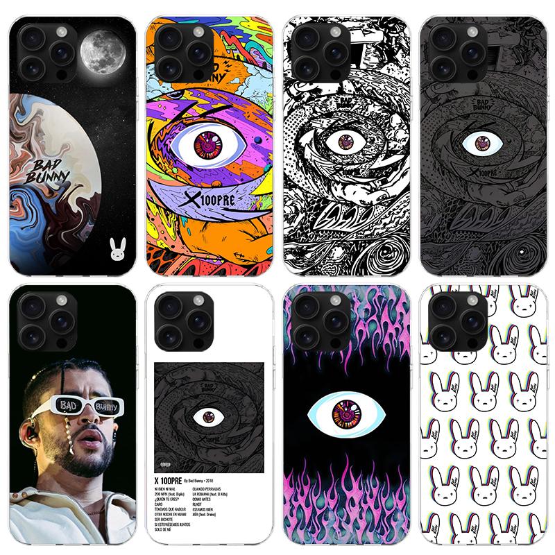 Bad Bunny X100pre Phone Case For iPhone 17 Air 16 15 Pro Max 14 Plus 13 Mini 12 11 Cover 7 8 SE Silicone Shell Print Fundas 17 A