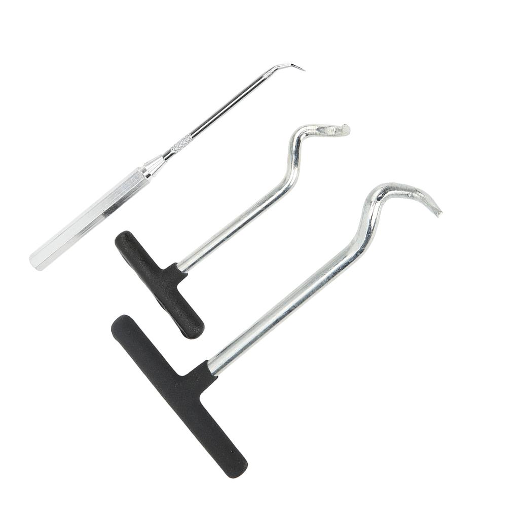 3PCS O Rings Grease Seals Puller Steel Soft Handle Oil Seal Remover Puller Tool for Car SUV Truck