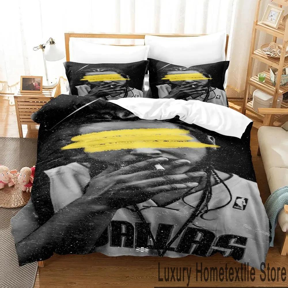 3D Print Post Malone Bedding Set Boys Girls Twin Queen King Size Duvet Cover Pillowcase Bed Boys Adult Home Textileextile