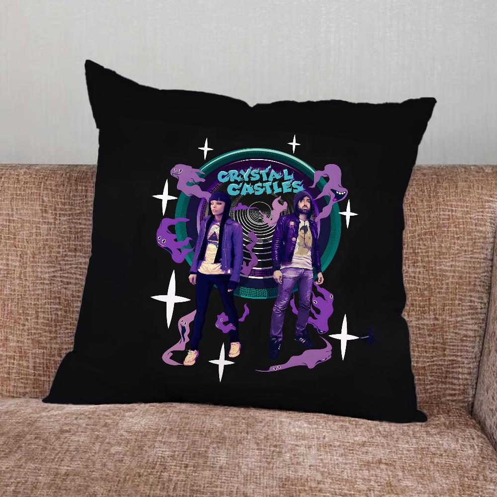 BNAD C-Crystal C-Castles Pillow Case For Home Bedroom Car Office Decoration Living Room Sofa Cushion Cover Suitable