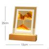 Art Picture, Night Light Landscape Glass for Tabletop Study Room Adults Desktop Decor