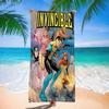 I-Invincible Season 2 Big Microfiber Beach Towels Quick Dry Towel Sand Beach Towels Pool Towel For Travel Swim Pool Yoga