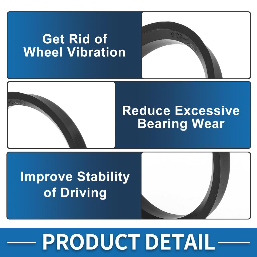 A ABSOPRO Wheel Hub Centric Ring Durable OD 65.1mm to ID 56.6mm Wheel Center