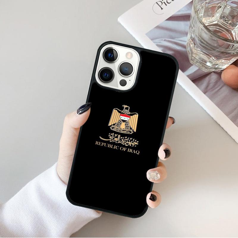 Iraqi Iraq Flag Phone Case Cover For iPhone 17 Air 16 15 14 Plus 11 12 13 Pro Max Coque Shell Fundas