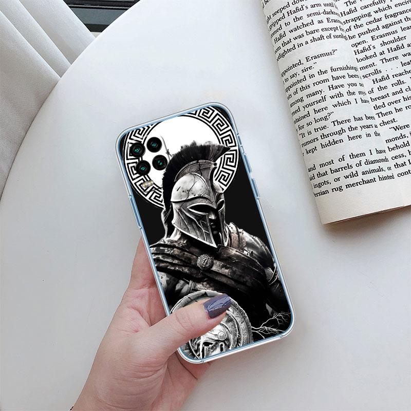Spartan Warrior Transparent Phone Case for LG K22 K30 K40 K40S K41 K42 K50 K50S K51 K51S K52 K61 K62 K71 K92 Q61