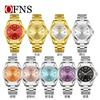 Fashion Women's Solid Steel Watch, Roman Numeral Date Display, Luminous Waterproof, Business Casual High-End Night Glow Watches