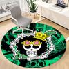 1pc One Piece Skull Office Round Area Rug, Under Office Chairs Bedroom Living Room Home Decor  a1022104