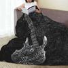 Electric Guitar 3D Classical Guitar  Blanket Fleece Sofa Throw Blanket Multi-function for Bedroom Office Throws Bedspread Quilt