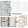 PU Savings Challenges Book Waterproof Cash Budget Book Notebook Card Holder  for Students