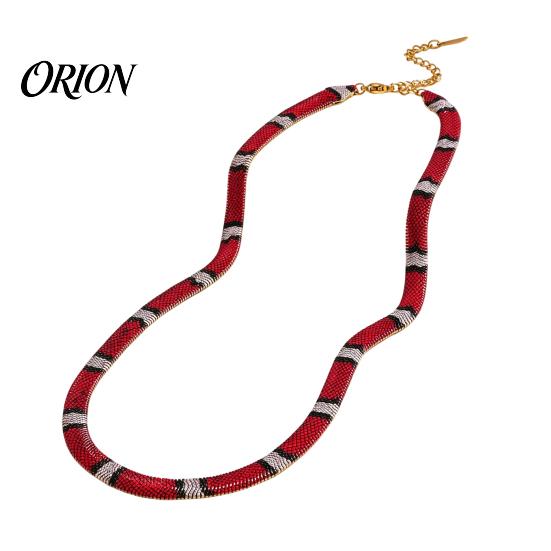 Fashionable Metal Necklaces Snake Print Choker Necklace, Women Gothic Serpent Statement Durable Lobster Clasp Necklace Choker, Punk for Halloween