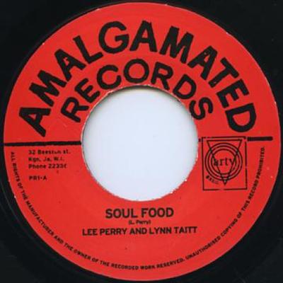 7inch Record LEE PERRY, LYNN TAITT / LYNN TAITT  - Soul Food / Music Flames PR1 Amalgamated UK 1968 UK Reggae, Ska & Dub