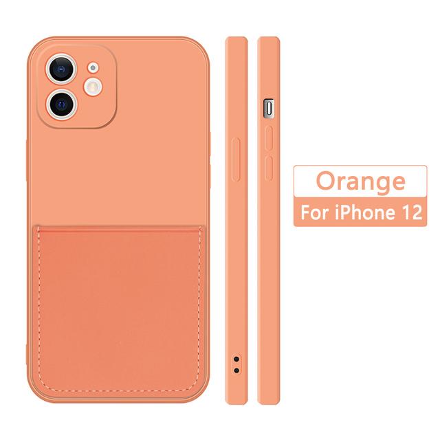Funda Für Iphone 11 12 13 Mini 14 Pro Max Silikon Fall Flüssigkeit Karte Slot Halter Abdeckung Für Iphone Xr xs X 6 7 8 Plus Se 2022 2020