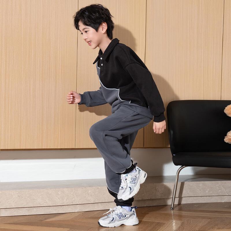 Tangshi Boys' Color-Block Sweatshirt & Pants Set