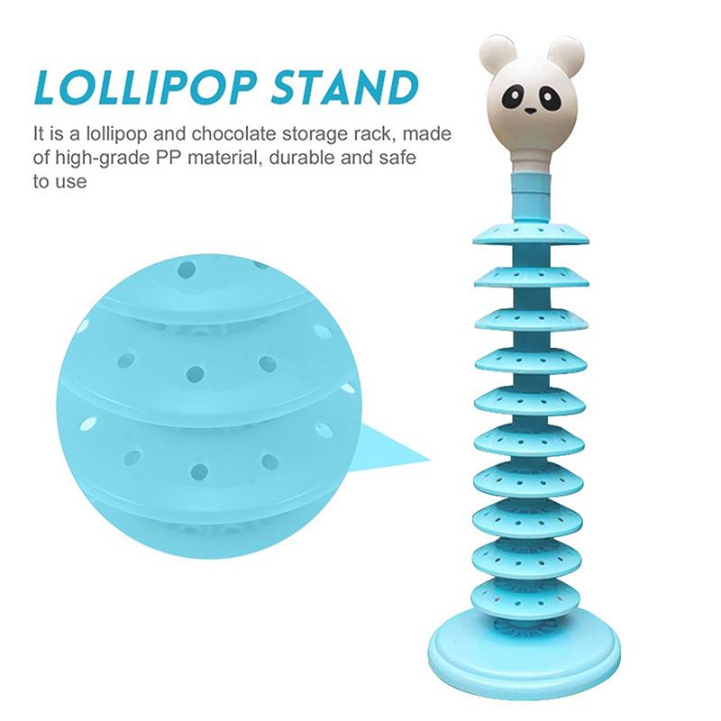 Supporto per lecca-lecca a più livelli Porta lecca-lecca regolabile Espositore per festa Dessert Lecca-lecca Staffa di asciugatura Base Supporti per caramelle su stecco