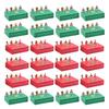 24Pcs 3D Christmas Cookie Storage Case Handmade Gift Boxes for Holiday Treats Decorative Biscuits Packaging Box