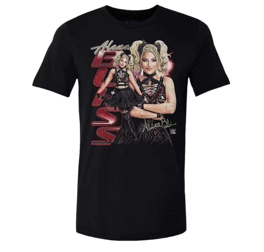 

American Retro Black Alexa Bliss Retro T-shirt Unisex Summer New Retro Fashion Men s and Women s Streetwear 4XL