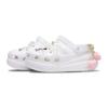 Crocs Crush Clog You Yunu Waist EVA Casual Versatile Trend Solid Colour Classic Embroidery Hole Shoes 5.2cm Unisex White