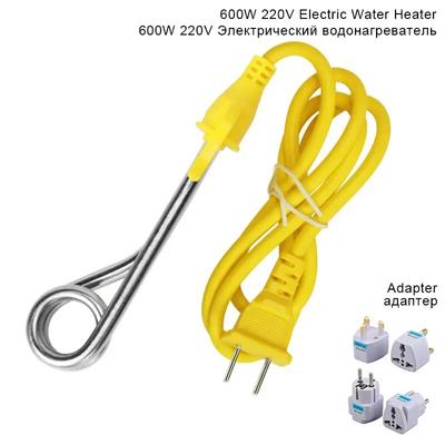 Mini elektryczny podgrzewacz wody 600 W 220 V bojler gorąca woda kawa zanurzenie podróżne przenośne natychmiastowe podgrzewacze wody wtyczka UE UK