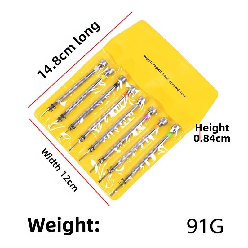 8PCS Watch Repair Tools Screwdriver Set 0.6mm-2.0mm Flat Head  Screwdriver kit Professional Watchmakers Watchmovent repair Tool