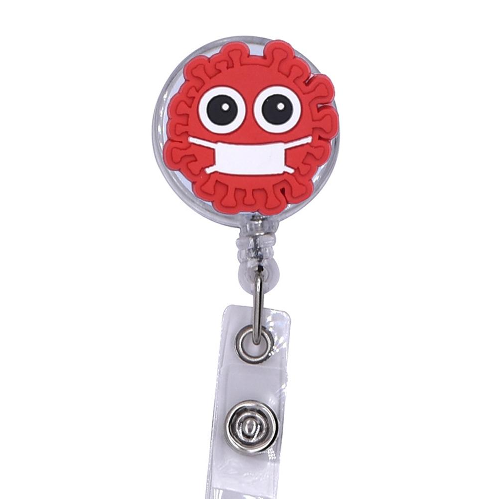 Kreslený navíjecí odznak s klipem, zatahovací ID šňůrka, jmenovka, držák na karty, klip na odznak, kancelářské potřeby pro lékaře a sestry, držák na průkaz