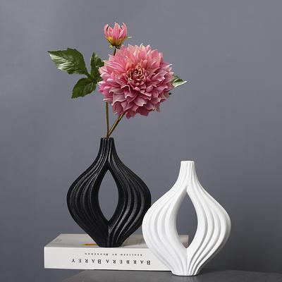 Nordic Style Ceramic Vase Simple Gift Handicraft Ornament Creative Hydroponic Dried Flower Flower Arrangement