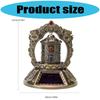 Solar Tibetan Prayer Wheel Solar Energy Buddhas Scriptures Prayer Wheel Autorotation Car Interior Dashboard Decorations