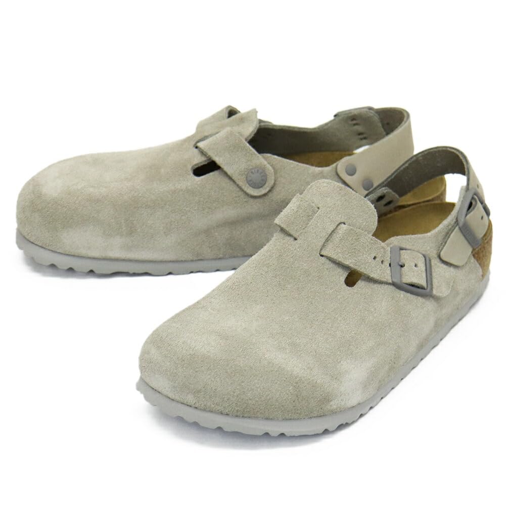 BIRKENSTOCK 1028359 TOKIO Suede Leather STONE Regular 40cm Sandals COIN Width Approx 260cm 23498₽