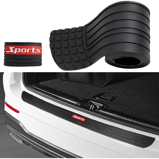 Car Rear Bumper Protector,Car Trunk Protection Strip,Rear Bumper Protector Guard Rubber,Universal Anti-Scratch Trunk Bumper Guard,for Most Car